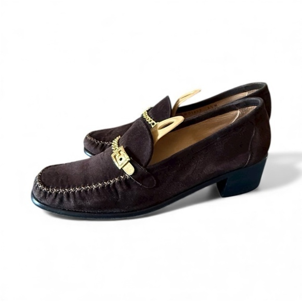 Stuart Weitzman women suede Loafers